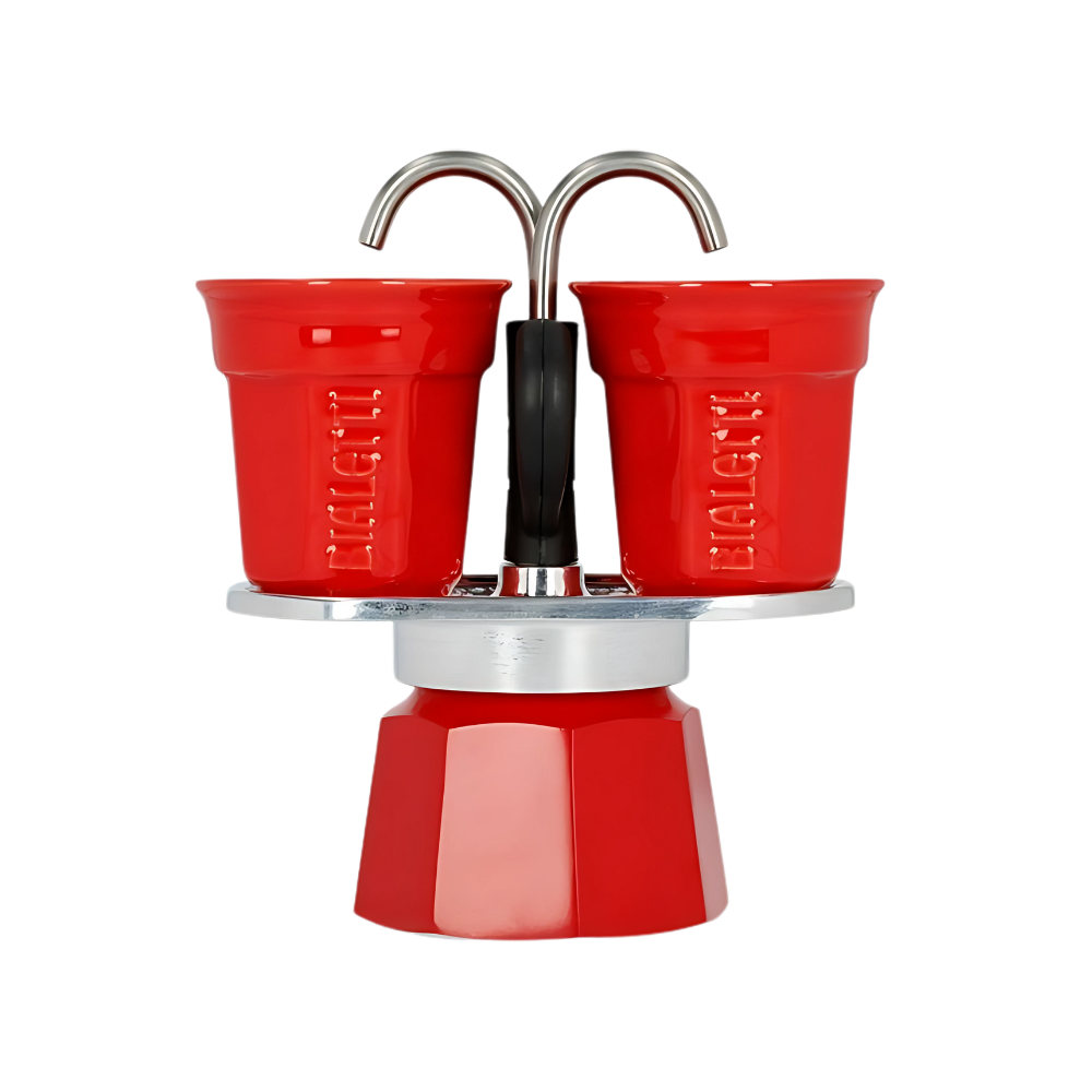 Bialetti Red Italian Coffee Pot - 2 Cups, 100 ml, available at Cafea Fiend Romania.